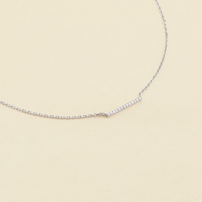 Choker necklace BARSHINE - Crystal / Silver - All jewellery  | Agatha