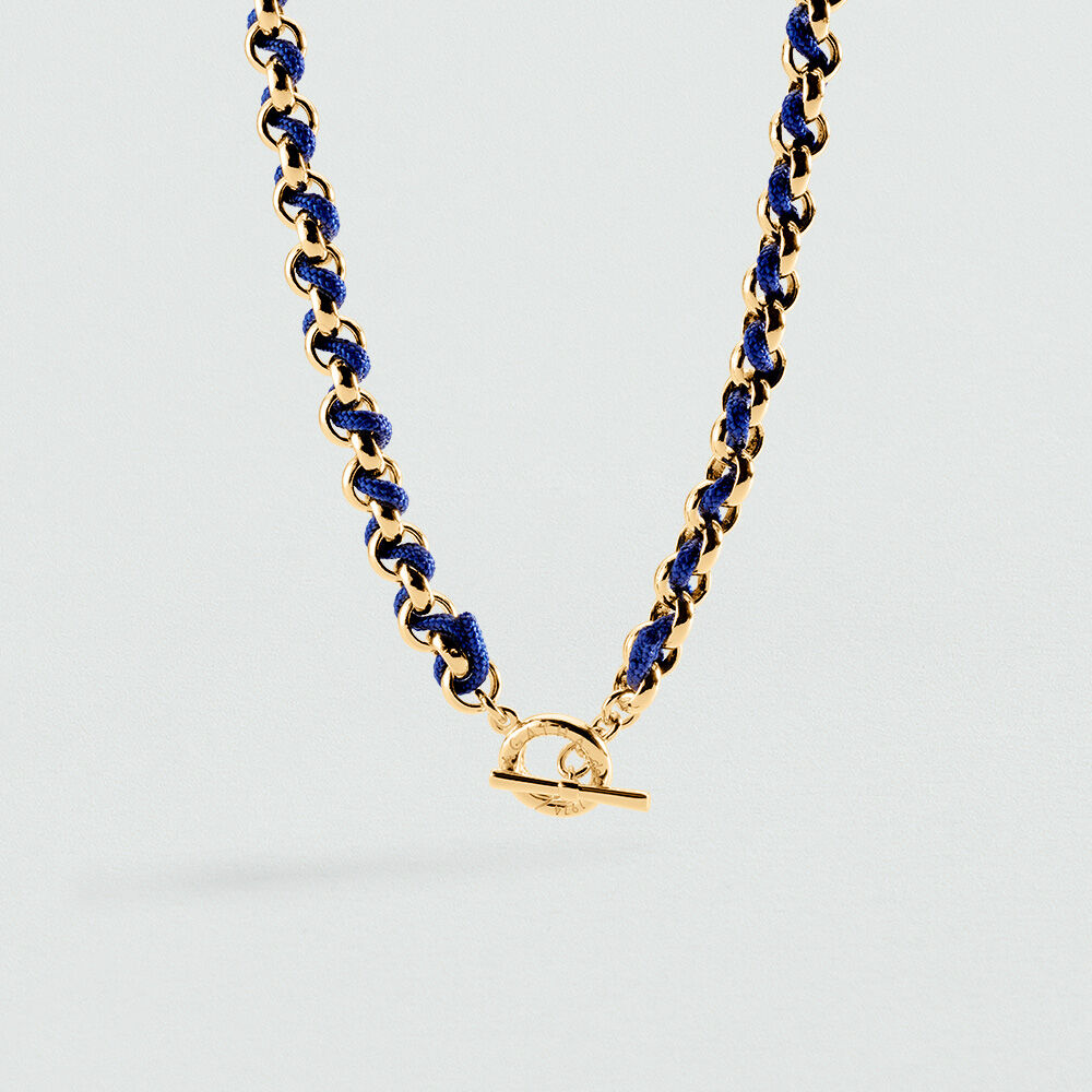 Choker necklace GAMBETTA - Marine / Golden - Choker necklace  | Agatha