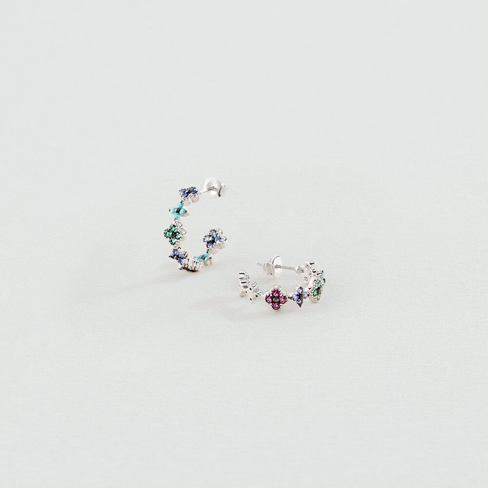 Hoops BELOVED - Multicolor / Silver - Beloved  | Agatha