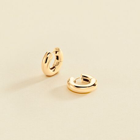Hoops LEO - Golden - All earings  | Agatha