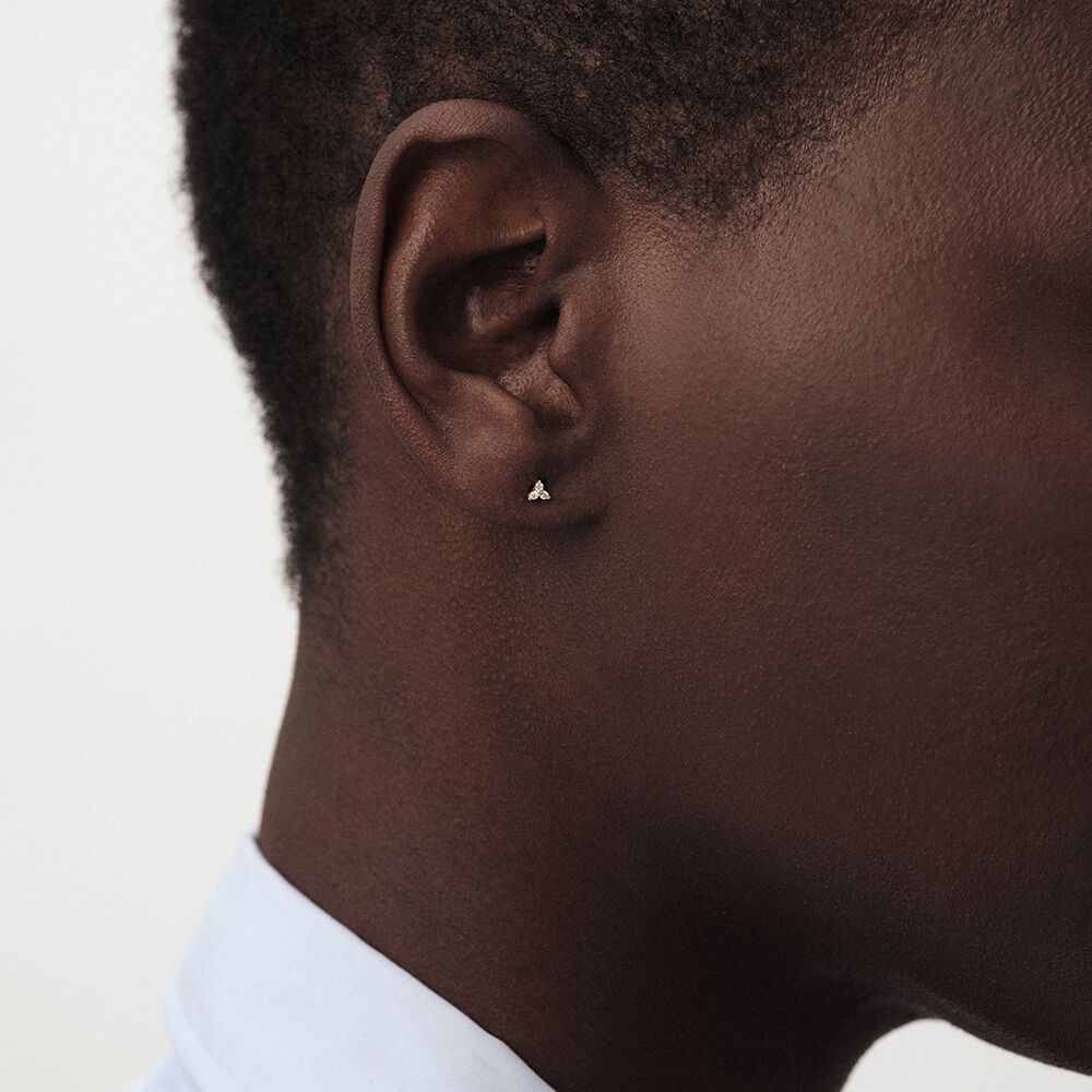 Piercing stud MINPUNTA - Crystal / Golden - Jewellery  | Agatha