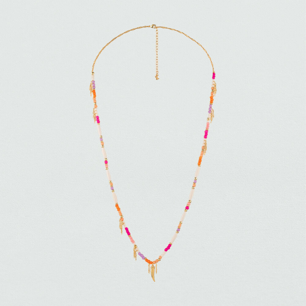 Long necklace RODEO - Multicolor / Gold - Outlet  | Agatha
