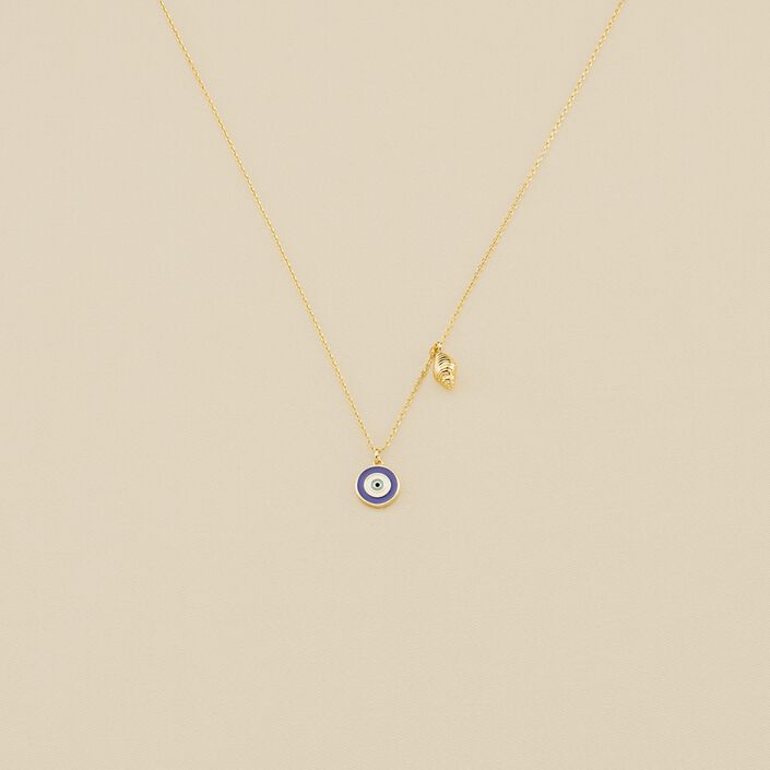 Choker necklace CYCLADES - Blue / Gold - All jewellery  | Agatha