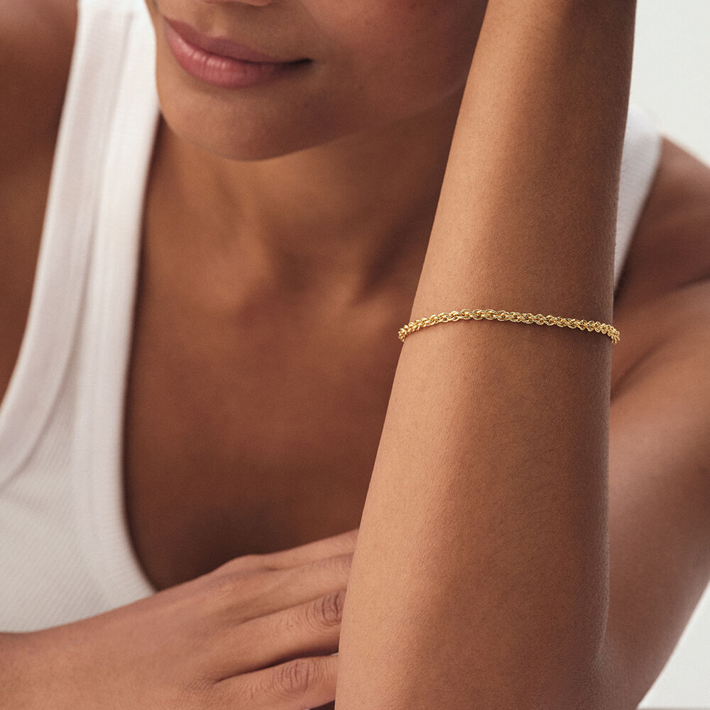 Link bracelet ROPE CHAIN - Golden - Bracelets  | Agatha