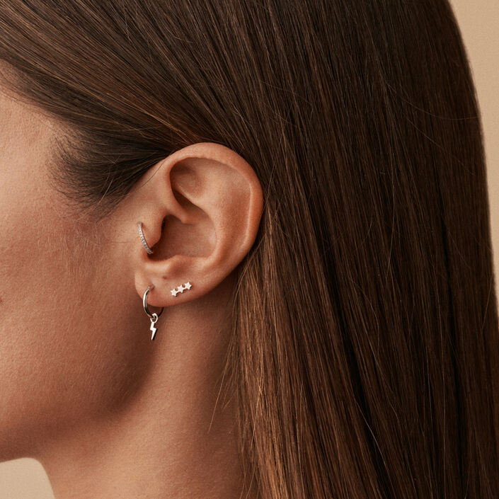 Hoop piercing TONNERRE - Silver - All jewellery  | Agatha