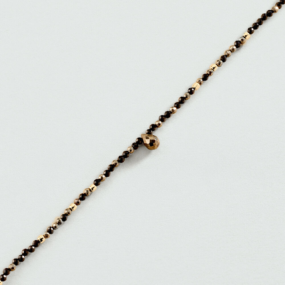 Link bracelet DIAMONDS - Gun - Bracelets  | Agatha