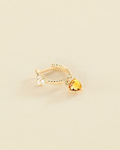 Hoop piercing PRECIEUX - Yellow / Golden - All jewellery  | Agatha