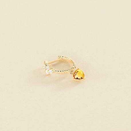 Hoop piercing PRECIEUX - Yellow / Golden - All jewellery  | Agatha