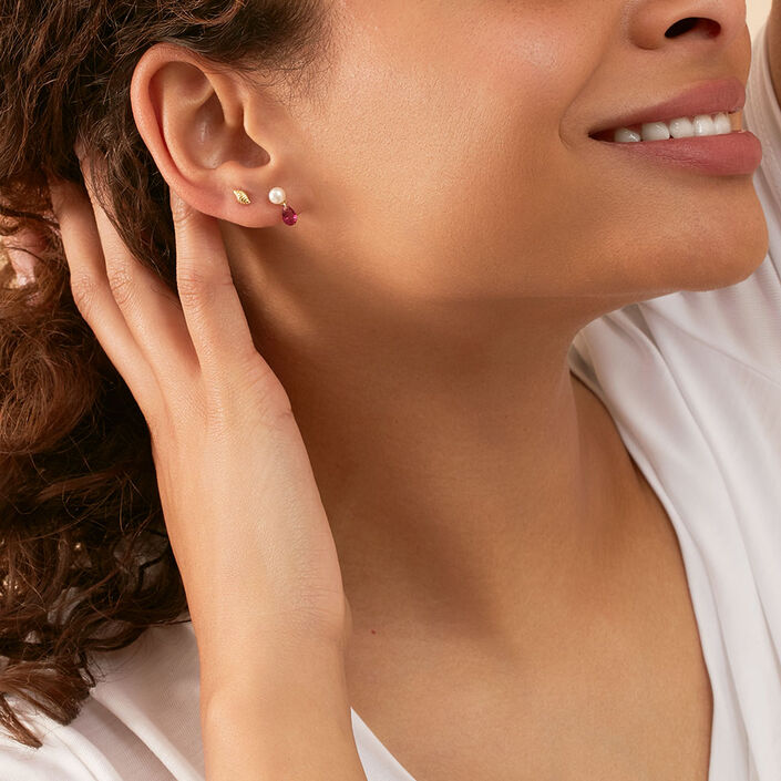 Piercing stud MIX& MATCH - Golden - All jewellery  | Agatha