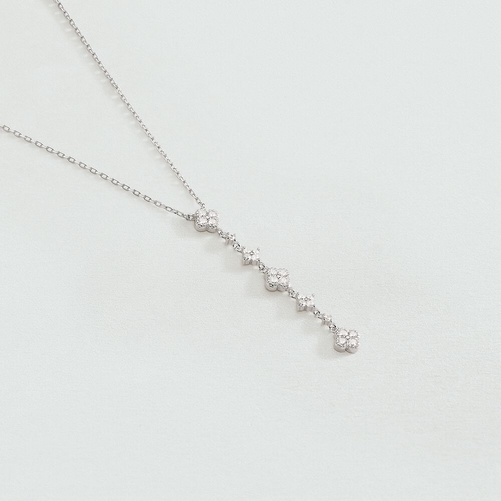 Choker necklace BELOVED - Crystal / Silver - Genuine silver  | Agatha