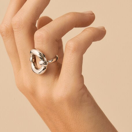 Large ring INES - Silver - All jewellery  | Agatha