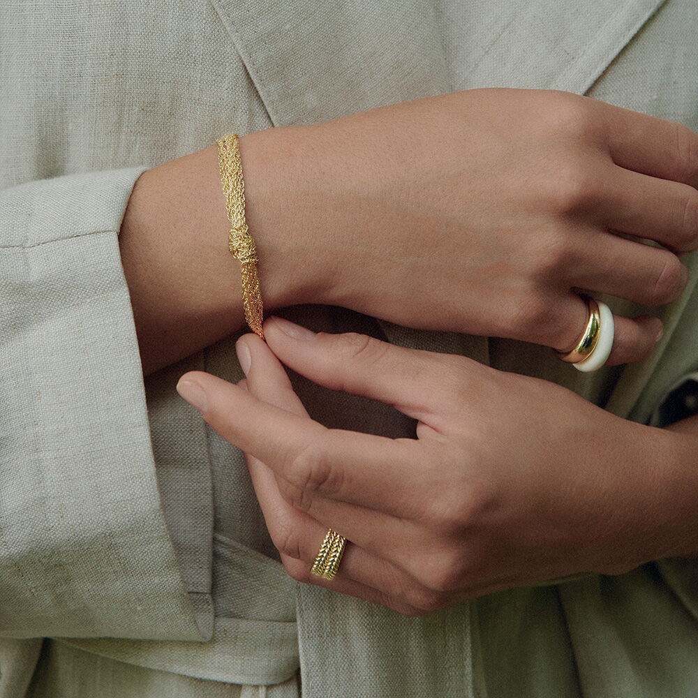 Link bracelet SOLFERINO - Golden - Bracelets  | Agatha