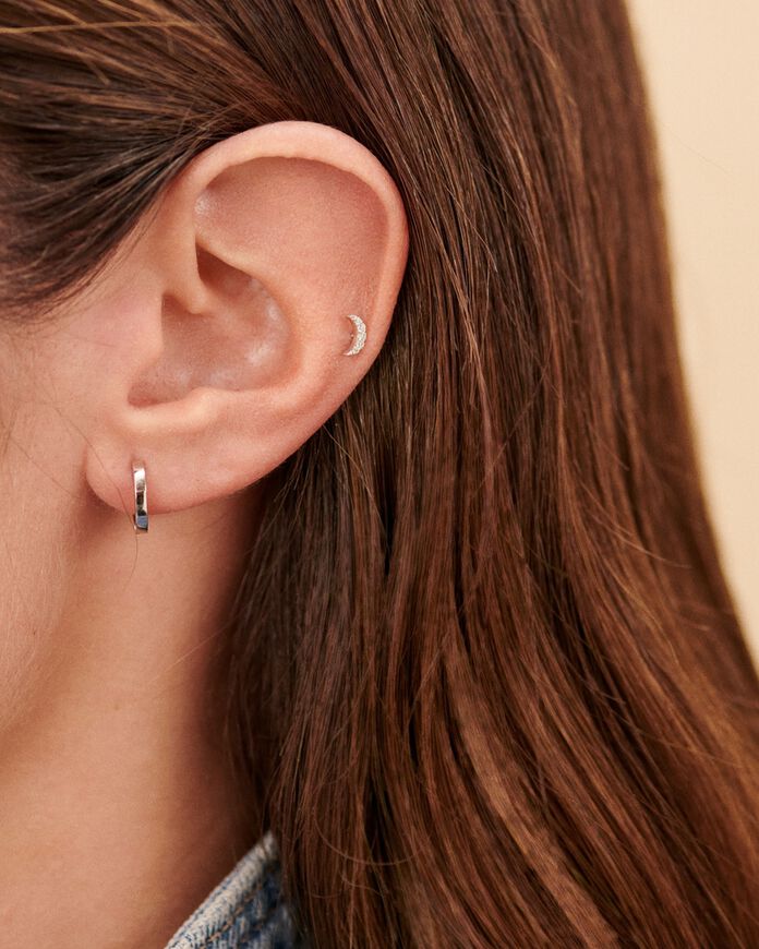 Piercing Helix & Tragus EAR1PALOMA - Crystal / Silver - All jewellery  | Agatha