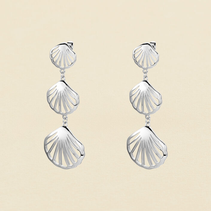 Long earrings COQUIPOP - Silver - All earings  | Agatha