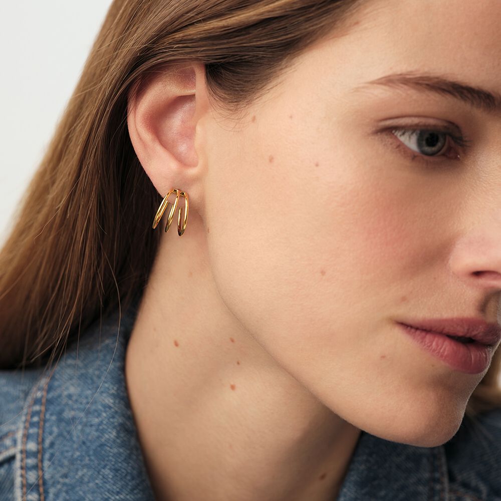 Hoops PHILRIN - Golden - Earrings  | Agatha