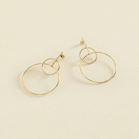 Long earrings CASSINI - Golden - All earings  | Agatha