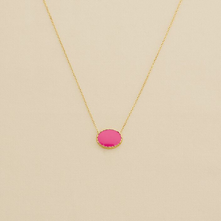Mid-length necklace ATMA - Mother-of-pearl / pink - All jewellery  | Agatha