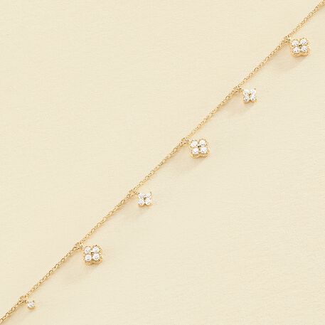 Link bracelet BELOVED - Crystal / Golden - All jewellery  | Agatha