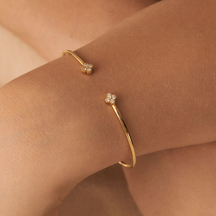 Bangle BELOVED - Crystal / Golden - 9:42  | Agatha