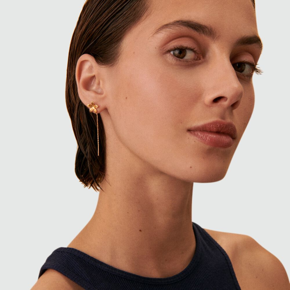 Piercing stud BLOOMY - Golden - Jewellery  | Agatha
