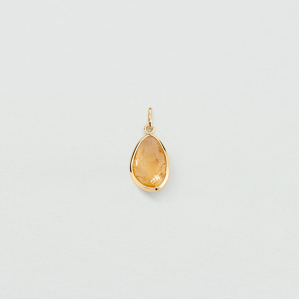Pendant NATURAL STONE - Citrine - All charms  | Agatha