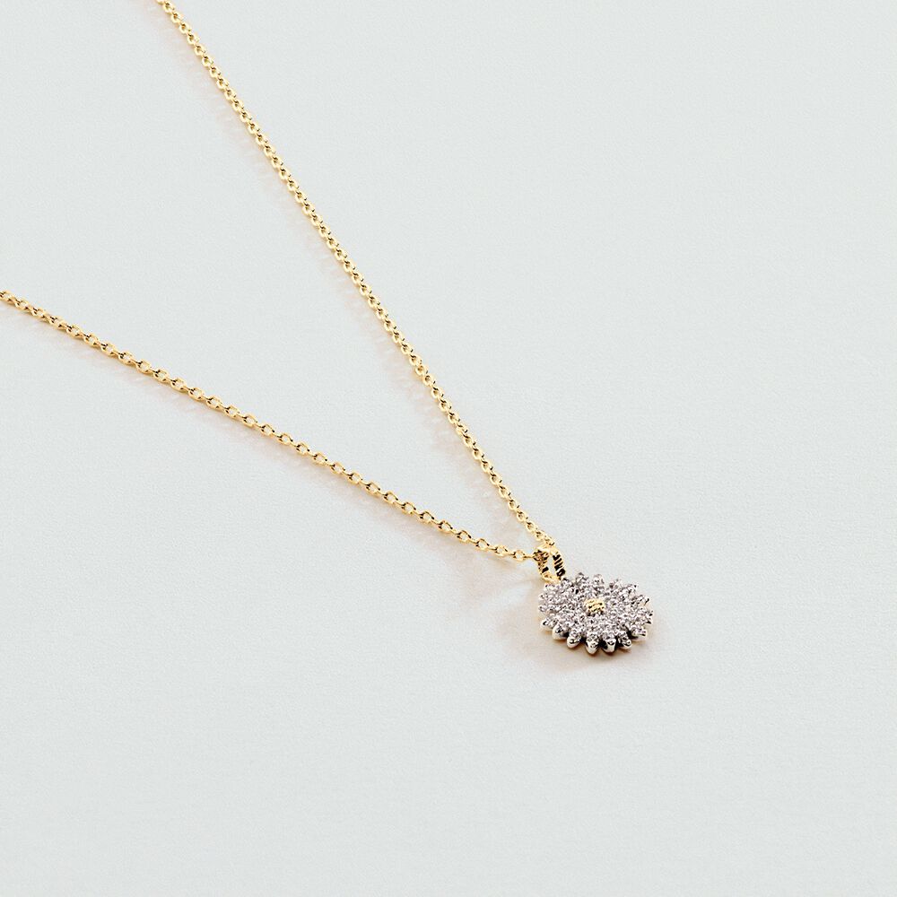 Choker necklace BLOSSOM - Crystal / Golden - Choker necklace  | Agatha
