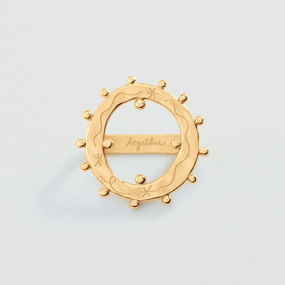 Scarf slider PANGEA - Golden - Accessories  | Agatha