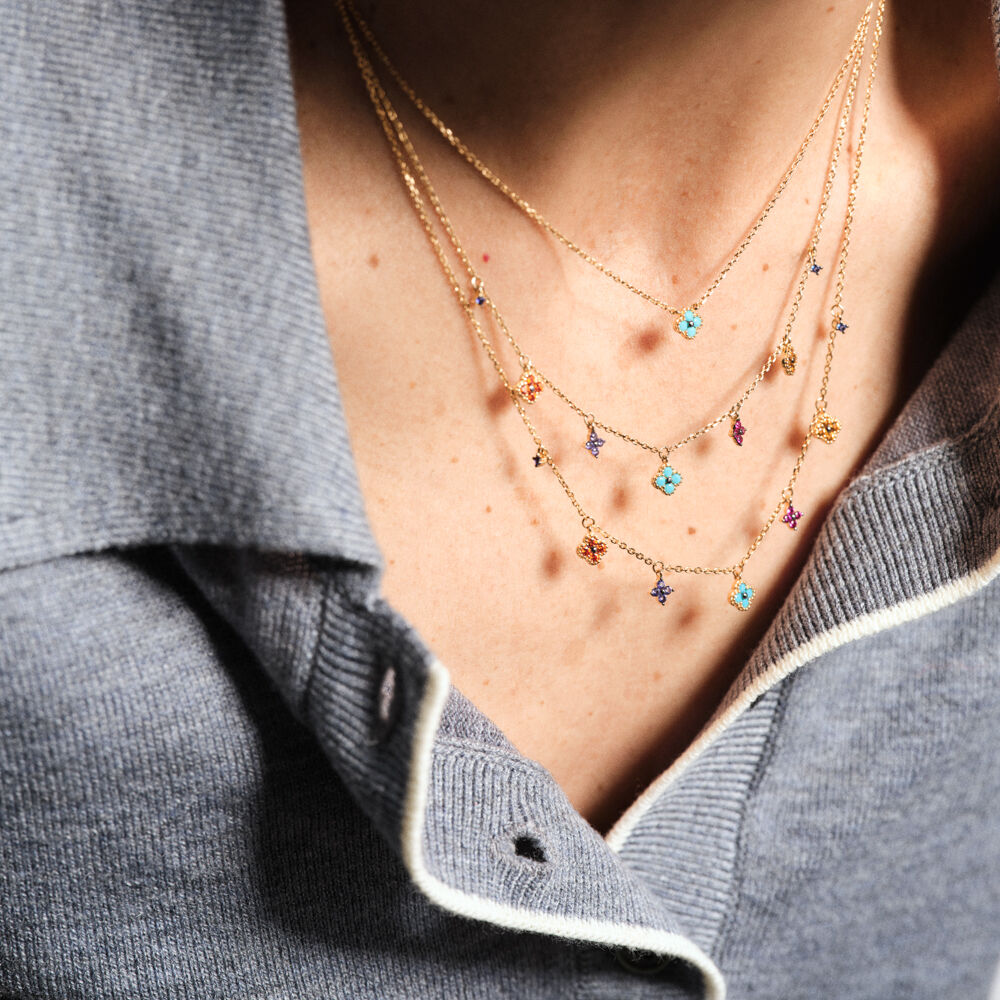 Choker necklace BELOVED - Multicolor / Gold - Beloved  | Agatha