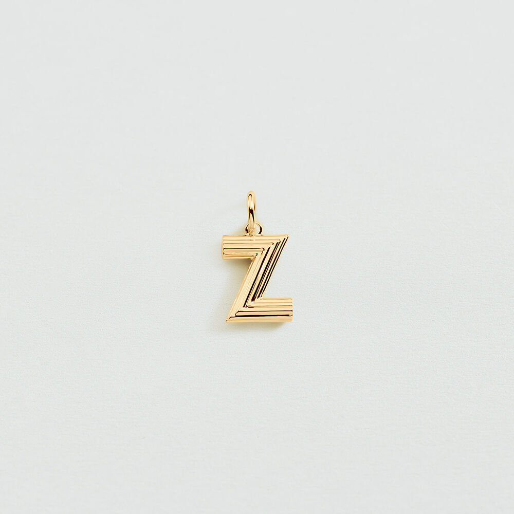 Pendant LETTER Z - Golden - Jewellery  | Agatha