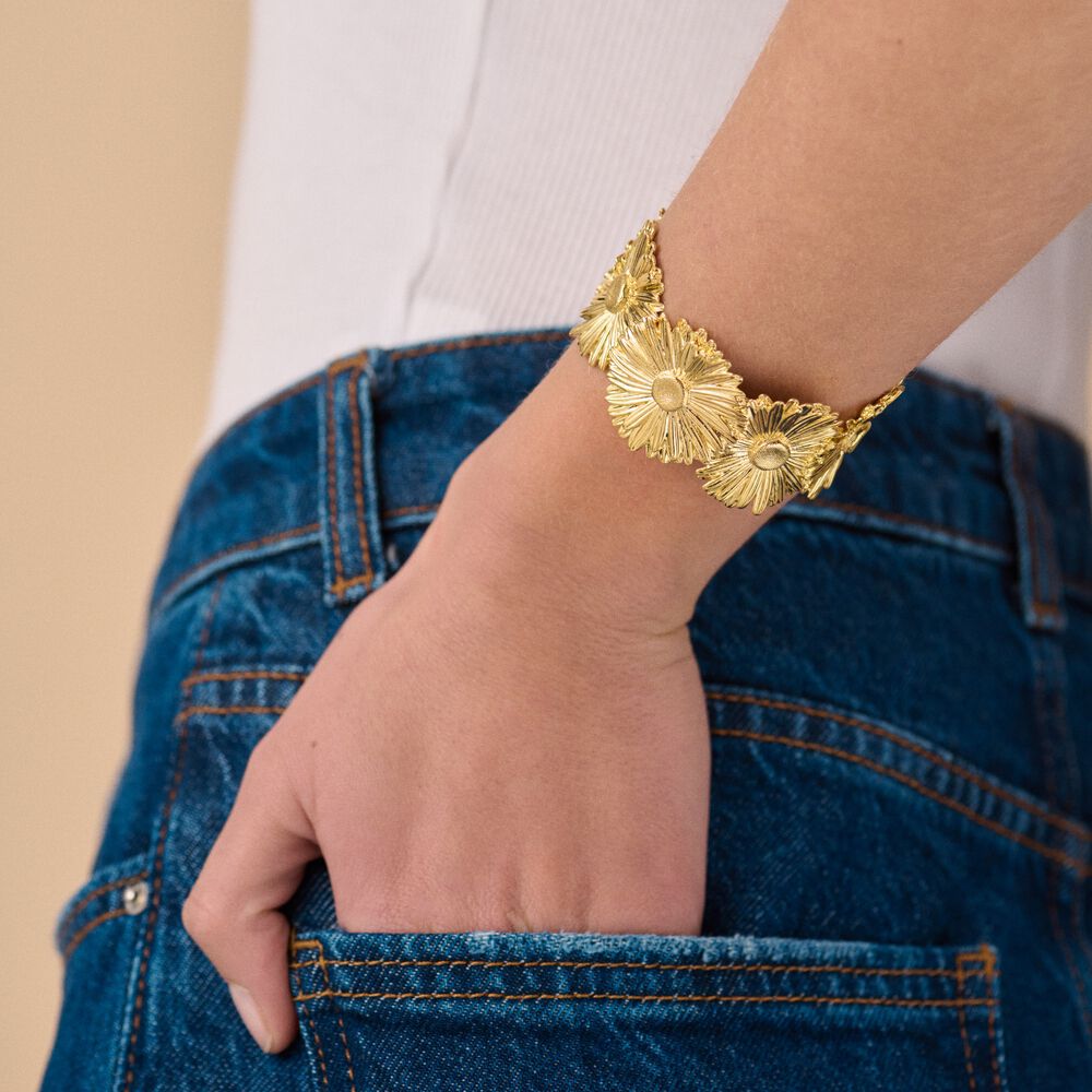 Cuff BLOSSOM - Golden - All jewellery  | Agatha