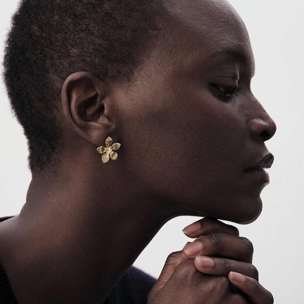 Stud earrings BLOOM - Golden - Earrings  | Agatha
