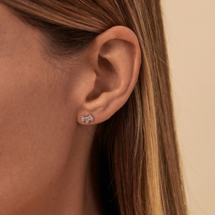 Stud earrings MASCOTTE - Silver / Gold - All earings  | Agatha