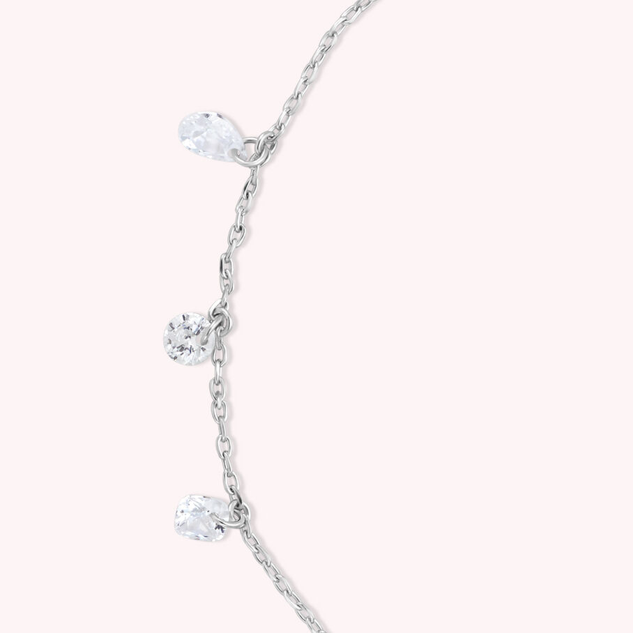 Link bracelet PETILLE - Crystal / Silver - All bracelets  | Agatha