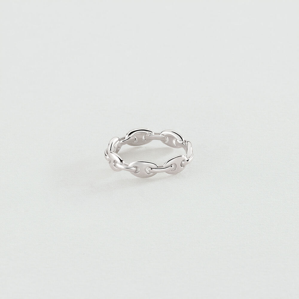 Thin ring ETREINTE - Crystal / Silver - All jewellery  | Agatha