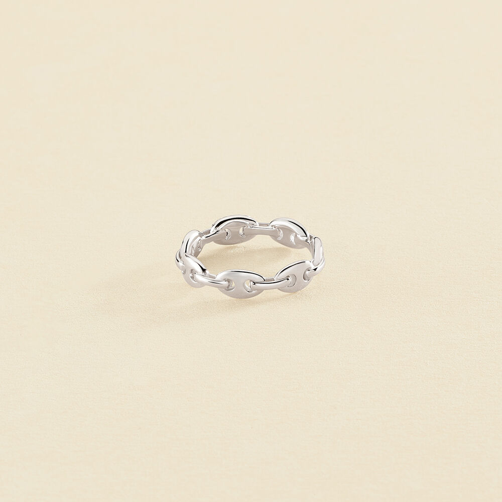 Thin ring ETREINTE - Crystal / Silver - All jewellery  | Agatha