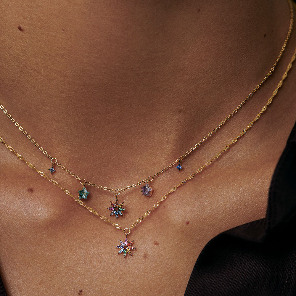 Choker necklace SPACEAG - Multicolor / Gold - All jewellery  | Agatha