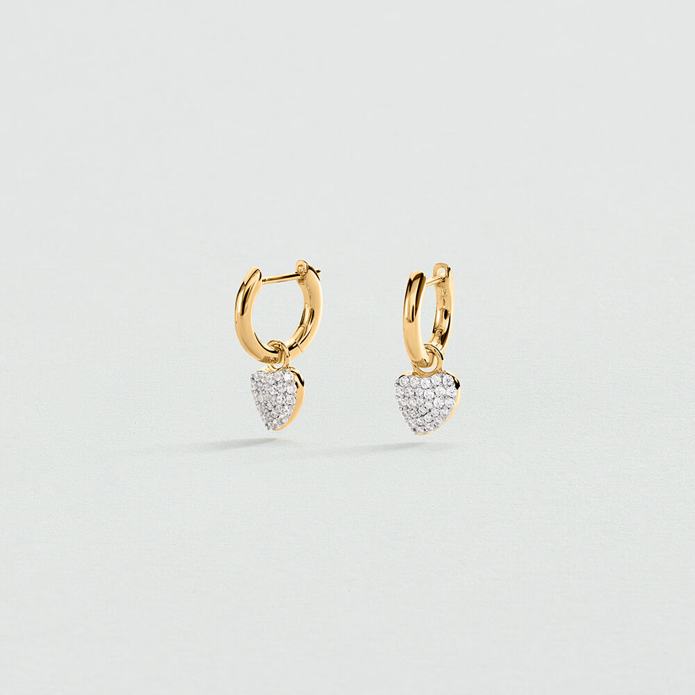 Hoops MONTMARTRE - Crystal / Golden - Earrings  | Agatha