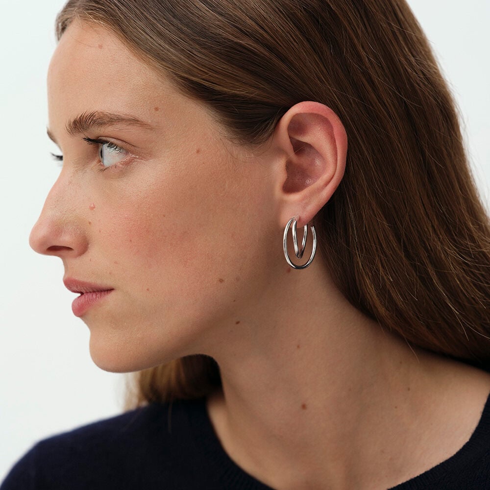 Hoops BELLEVILLE - Silver - Earrings  | Agatha