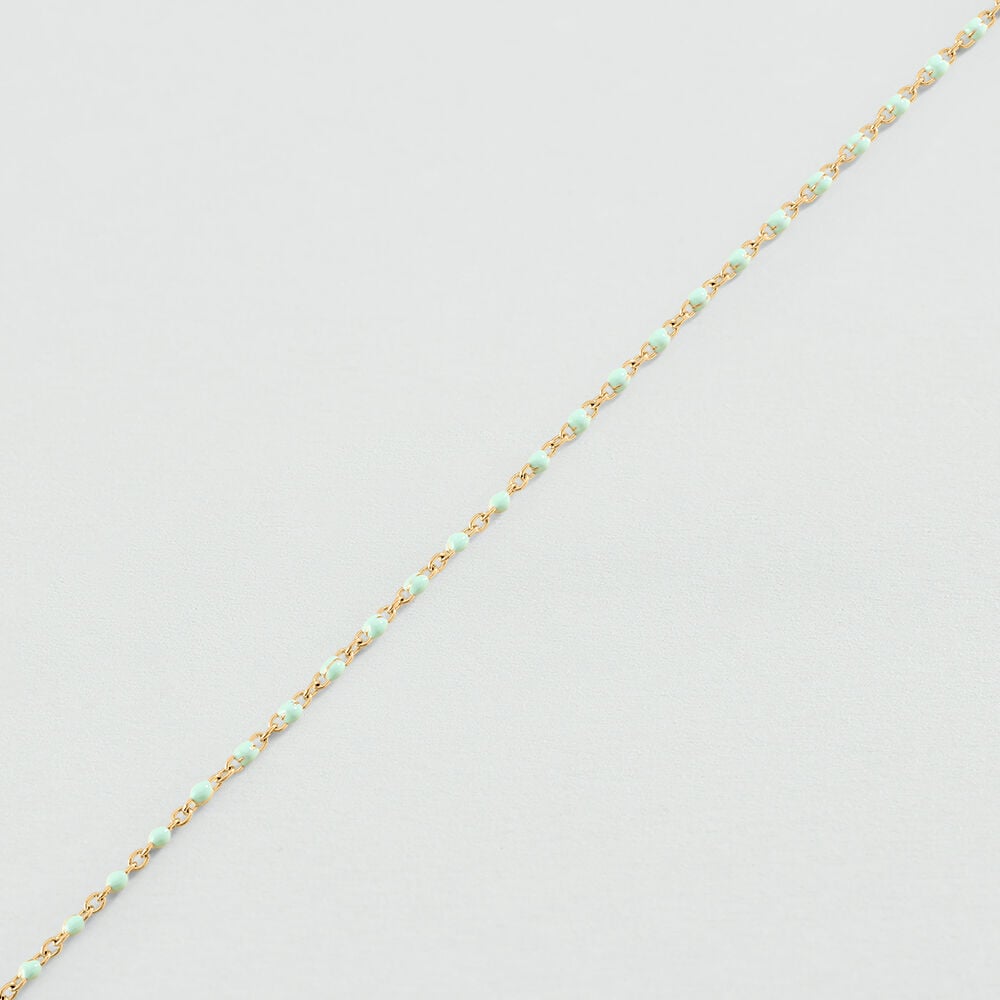 Link bracelet SMARTY - Turquoise / Gold - Bracelets  | Agatha