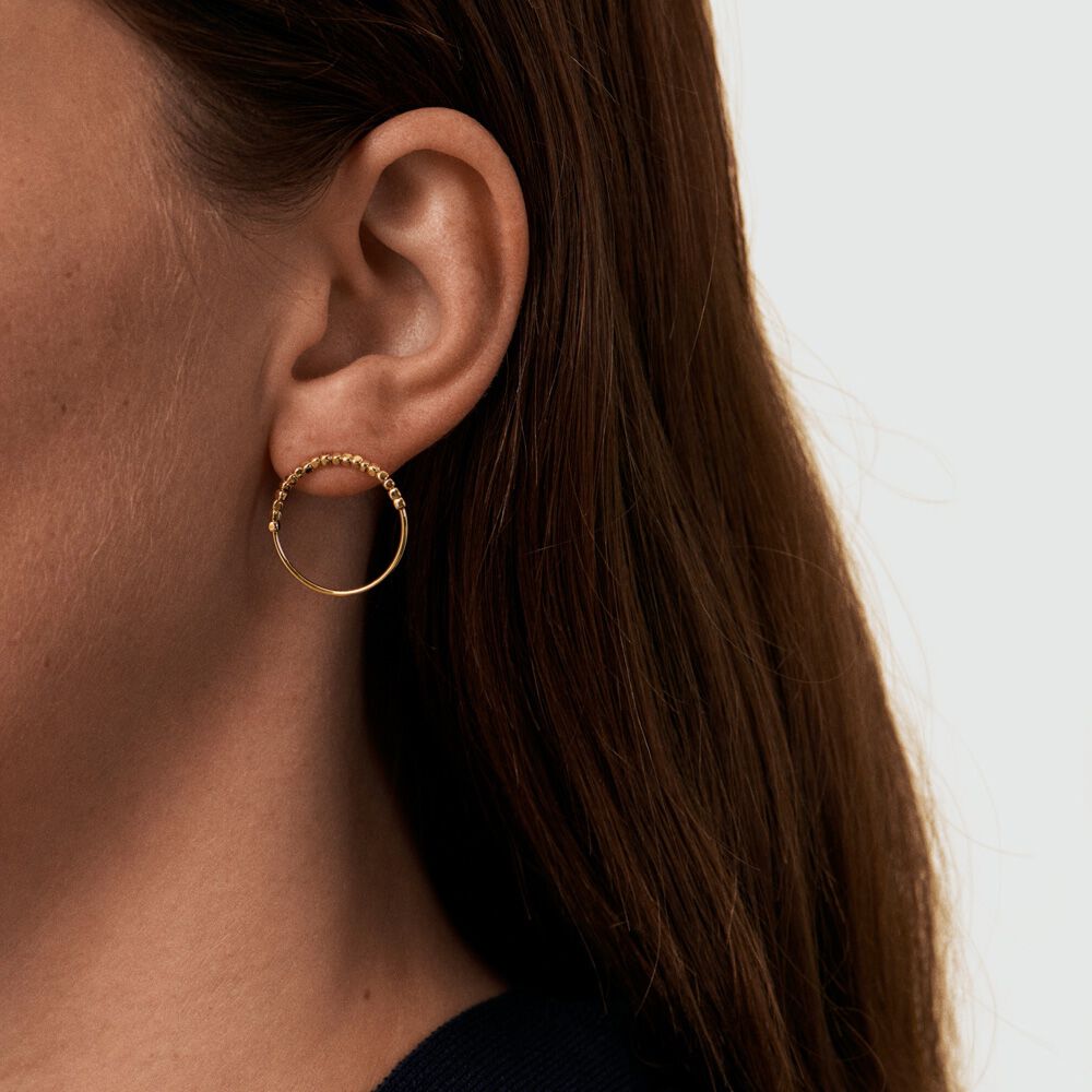Long earrings CREOBILL - Golden - Earrings  | Agatha