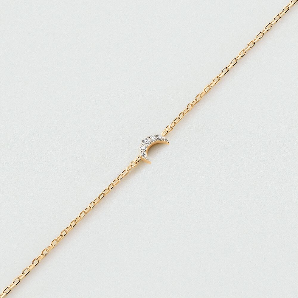 Link bracelet MAHINA - Crystal / Golden - Bracelets  | Agatha