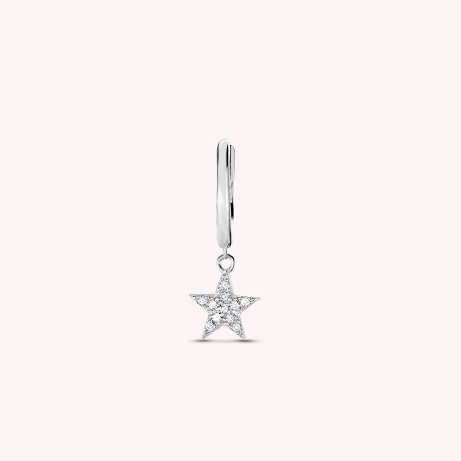 Hoop piercing ESTRE - Crystal / Silver