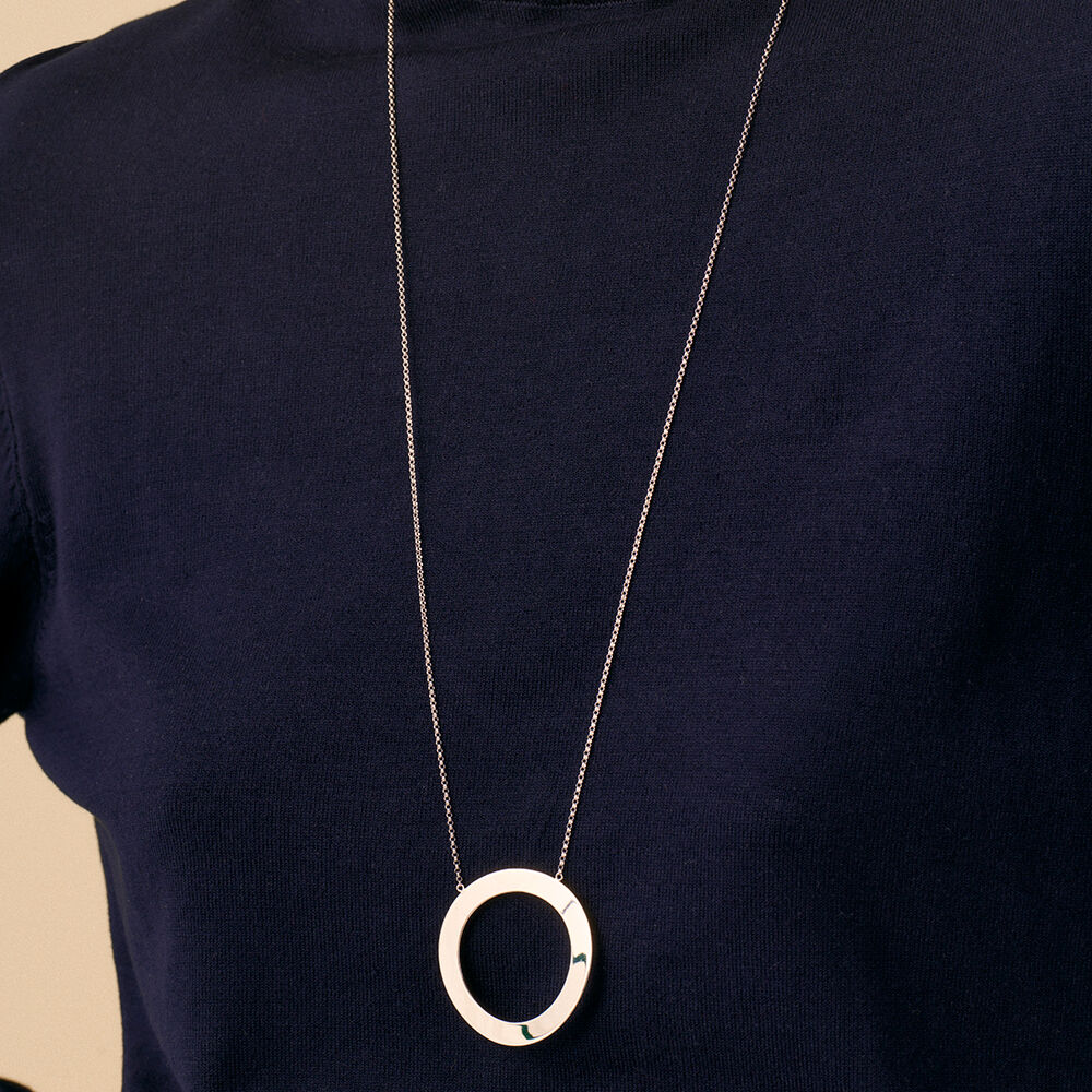 Long necklace LINES - Silver - Outlet  | Agatha