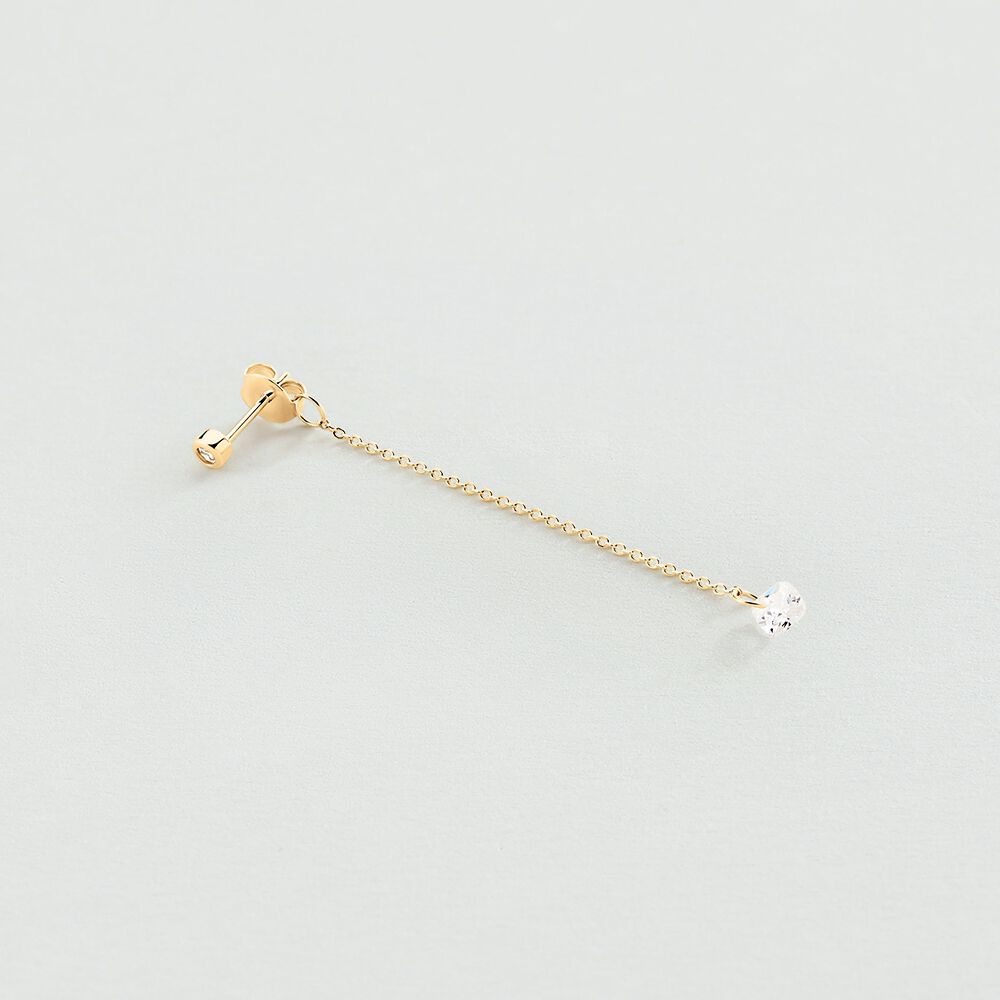 Piercing stud PERCEE - Crystal / Golden - Jewellery  | Agatha