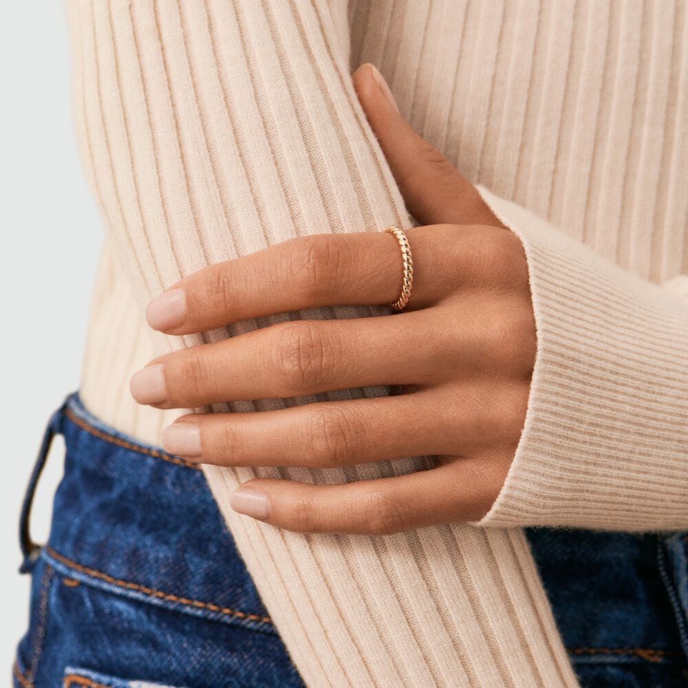 Thin ring ADELE - Golden - Jewellery  | Agatha