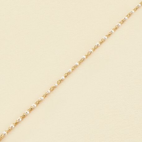 Link bracelet SMARTY - White / Gold - All bracelets  | Agatha