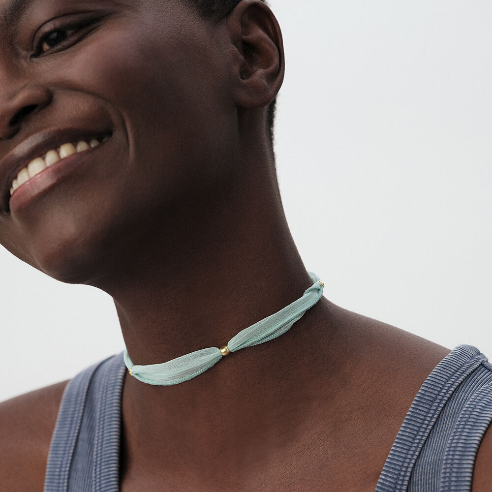 Cord bracelet ILIOS - Light Blue - Bracelets  | Agatha