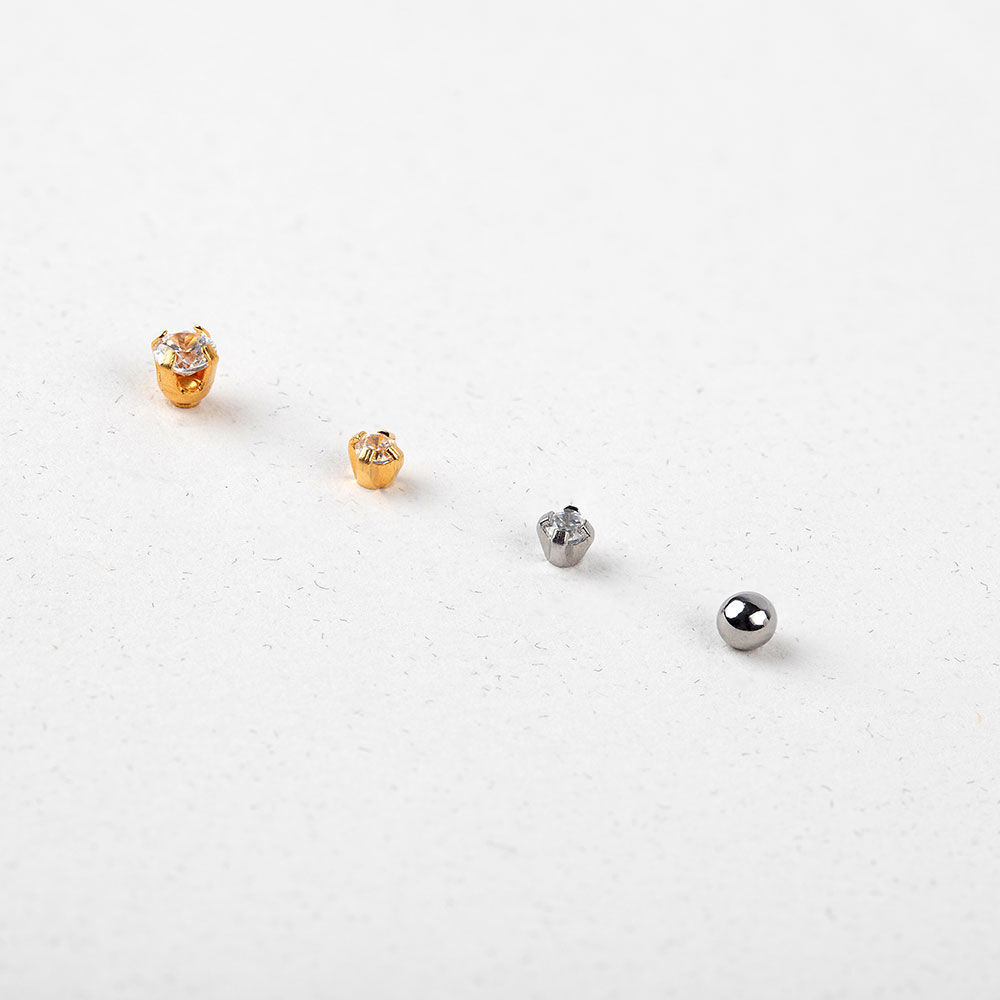 Piercing stud MINPERLE - Pearl / Silver - Outlet  | Agatha