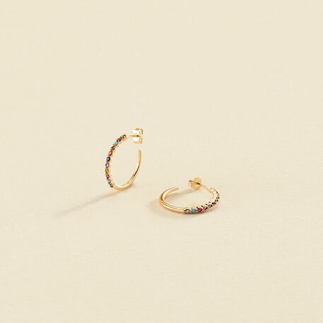 Hoops BELOVED - Multicolor / Gold - All jewellery  | Agatha
