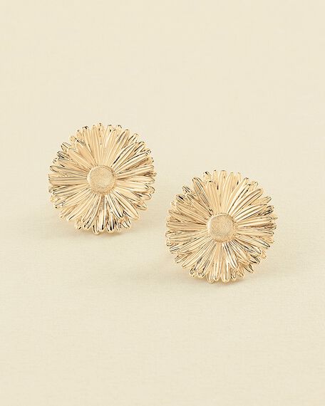 Long earrings BLOSSOM - Golden - All jewellery  | Agatha